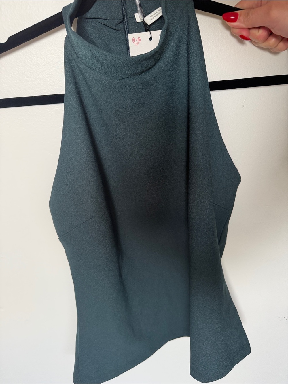 Zara Sleeveless Cowl Neck Camisole - Teal